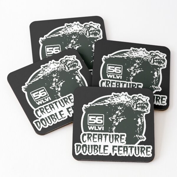 Item preview, Retro Monster Movie Creature Double Feature Horror Art designed and sold by ErikaHaag.