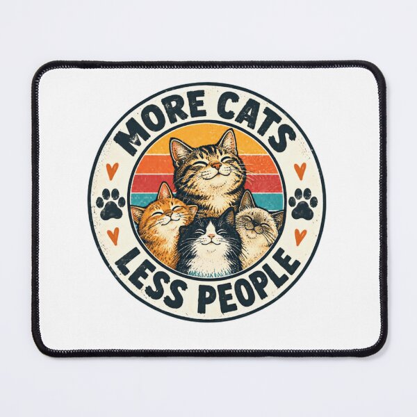 Item preview, More Cats Less People Feline Lover Introvert Cat Owner designed and sold by RetroMini2026.