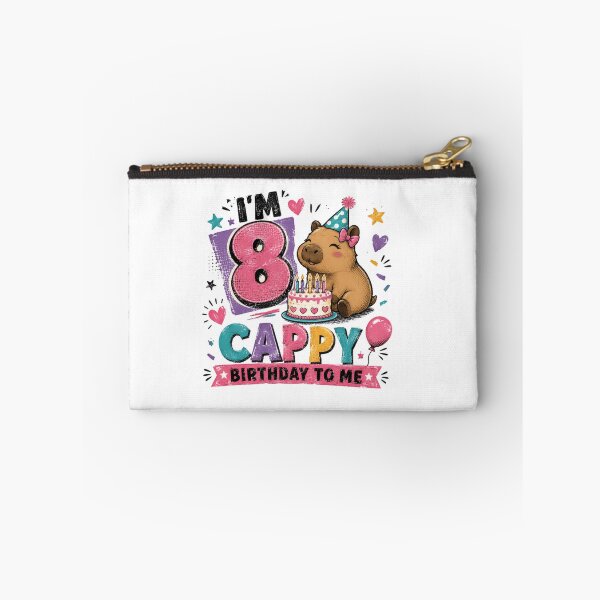 Item preview, I'm 8 Cappy Birthday To Me Capybara Eight Years Old Birthday Celebration designed and sold by JonesFlora2025.