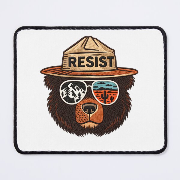 Item preview, Resist Environmental Activist Conservation Bear designed and sold by RetroMini2026.