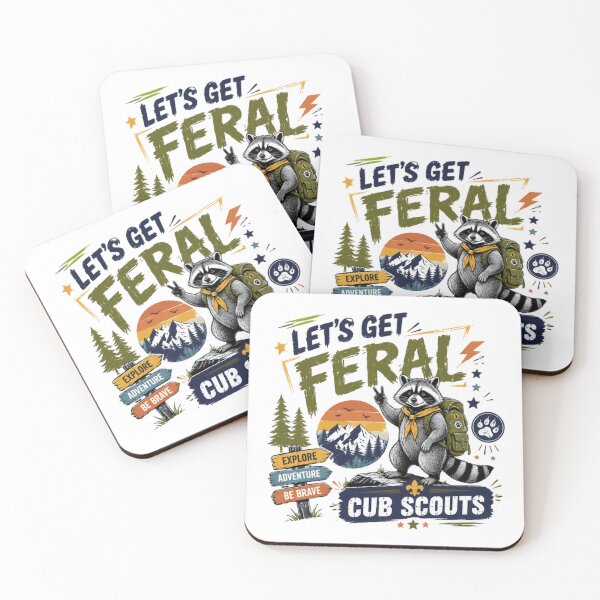 Item preview, Let's Get Feral Cub Scouts Outdoor Adventure Explore Brave designed and sold by JonesFlora2025.