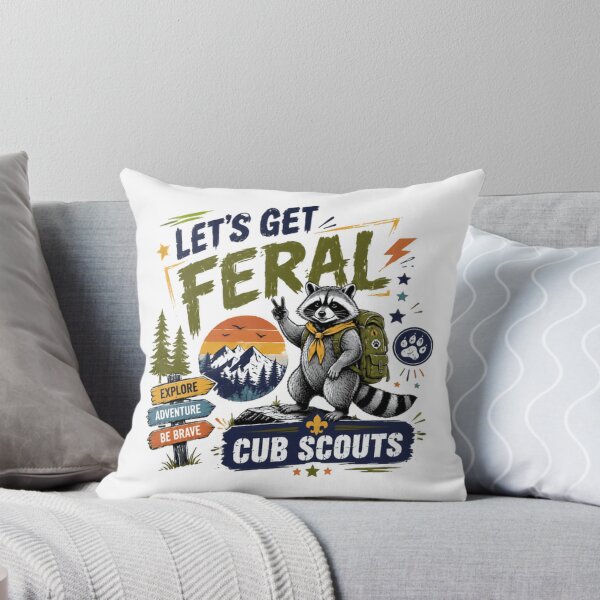 Item preview, Let's Get Feral Cub Scouts Outdoor Adventure Explore Brave designed and sold by JonesFlora2025.
