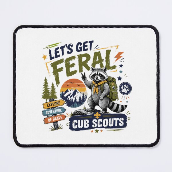 Item preview, Let's Get Feral Cub Scouts Outdoor Adventure Explore Brave designed and sold by JonesFlora2025.