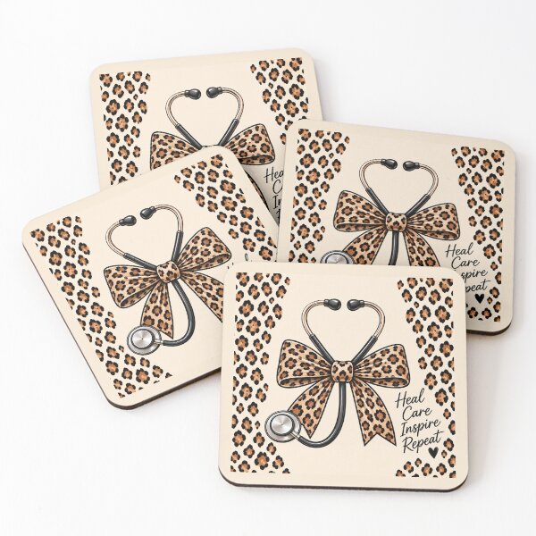 Item preview, Leopard Stethoscope Healthcare Throw Blanket Heal Care Inspire Repeat designed and sold by ClinicalHubs.