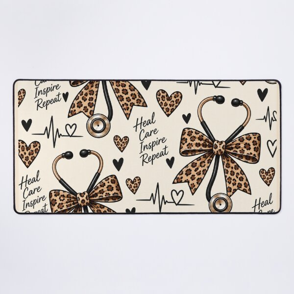 Item preview, Leopard Stethoscope Healthcare Throw Blanket Heal Care Inspire Repeat designed and sold by ClinicalHubs.