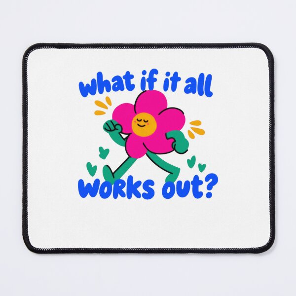 Item preview, What If It All Works Out? Positive Affirmation Inspirational Quote designed and sold by SkeletonsDanger.