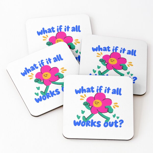 Item preview, What If It All Works Out? Positive Affirmation Inspirational Quote designed and sold by SkeletonsDanger.