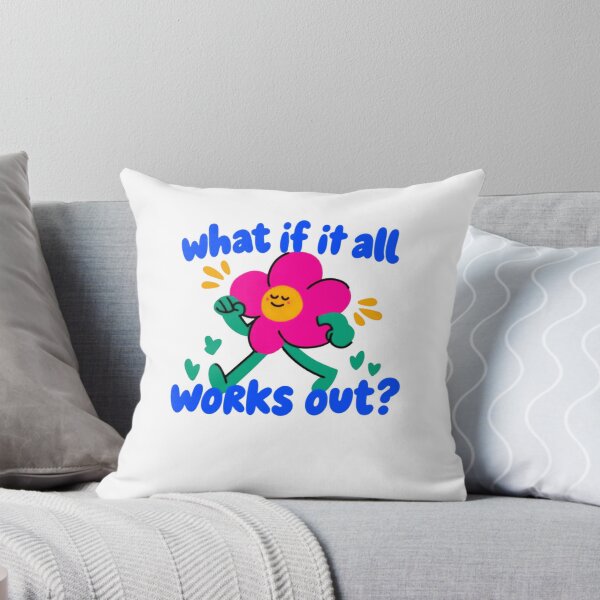Item preview, What If It All Works Out? Positive Affirmation Inspirational Quote designed and sold by SkeletonsDanger.