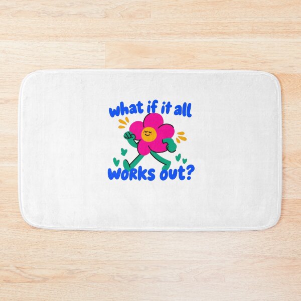 Item preview, What If It All Works Out? Positive Affirmation Inspirational Quote designed and sold by SkeletonsDanger.