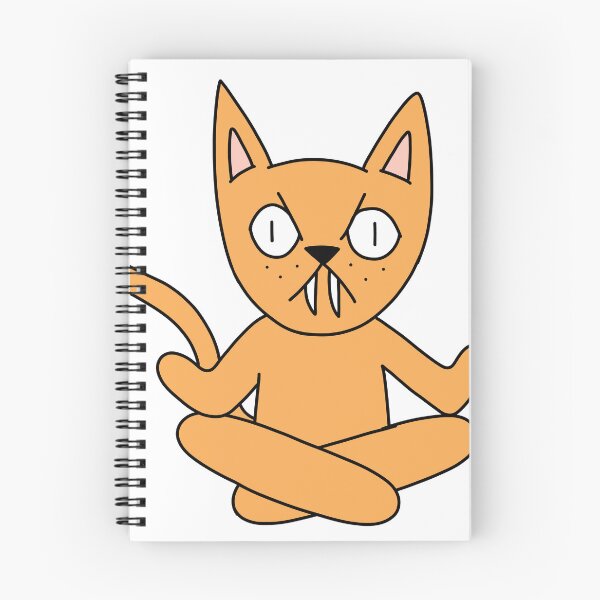 Item preview, yoga cat - orange designed and sold by motherbrainart.