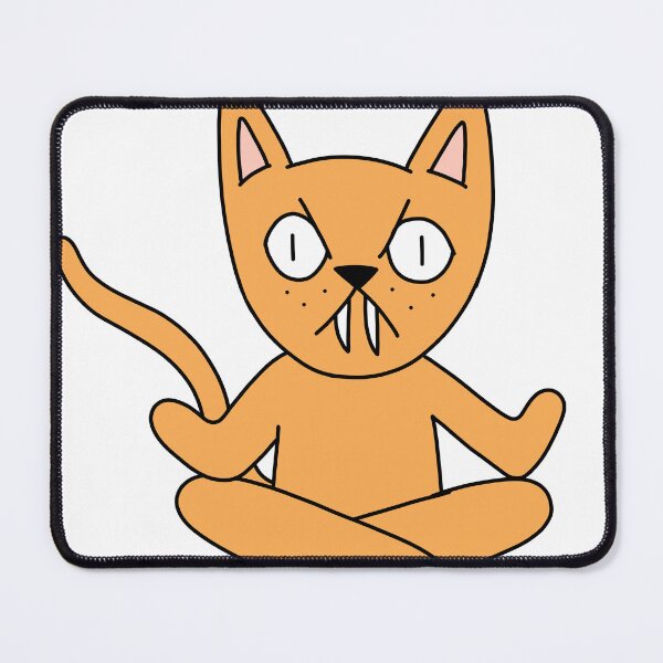 Item preview, yoga cat - orange designed and sold by motherbrainart.