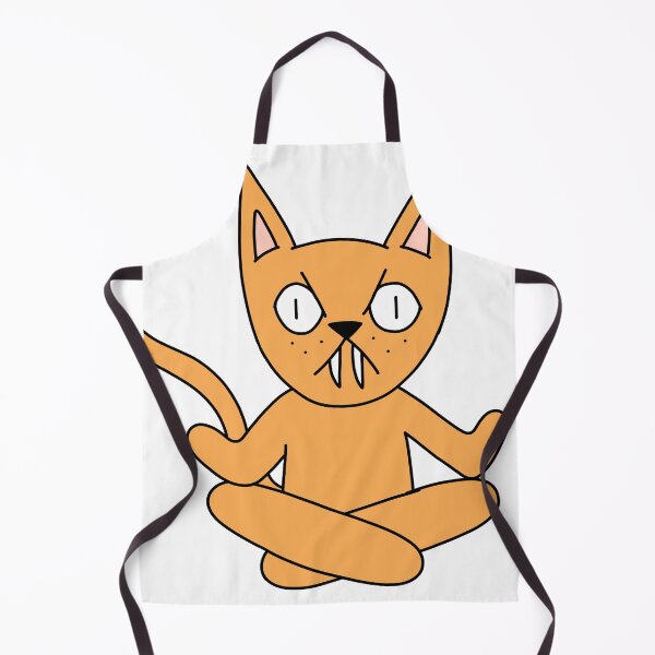 Item preview, yoga cat - orange designed and sold by motherbrainart.
