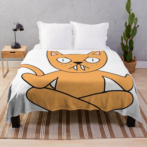 Item preview, yoga cat - orange designed and sold by motherbrainart.
