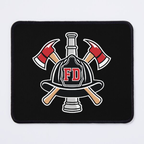 Item preview, Firefighter Helmet Crossed Axes - FD Badge designed and sold by Marshallamoakohene.