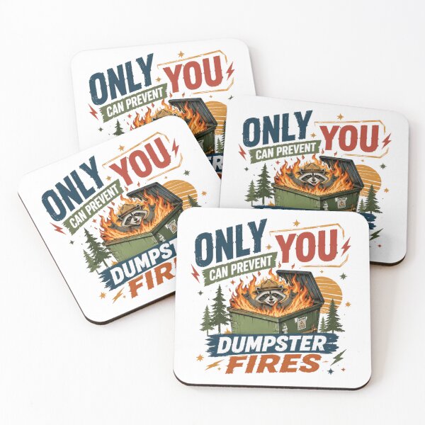 Item preview, Only You Can Prevent Dumpster Fires Raccoon Meme Humor designed and sold by JonesFlora2025.