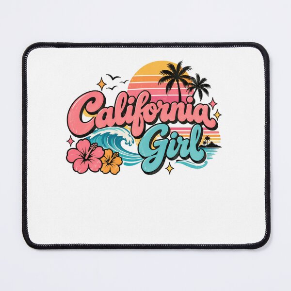 Item preview, California Girl California Beach Summer Vacation Woman designed and sold by SkeletonsDanger.