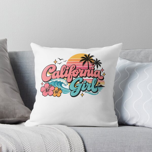 Item preview, California Girl California Beach Summer Vacation Woman designed and sold by SkeletonsDanger.