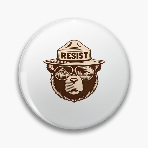 Item preview, Resist Forest Ranger Bear Public Lands Activist designed and sold by RetroMini2026.