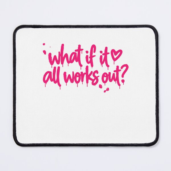 Item preview, What If It All Works Out? Positive Motivation Quote Optimistic Affirmation designed and sold by SkeletonsDanger.