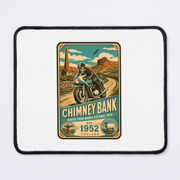 Item preview, Chimney Bank North York Moors National Park Est. 1952 England Motorcycling Biker Travel designed and sold by Simsimah26Parks.