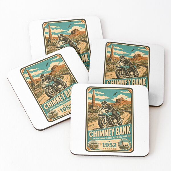 Item preview, Chimney Bank North York Moors National Park Est. 1952 England Motorcycling Biker Travel designed and sold by Simsimah26Parks.