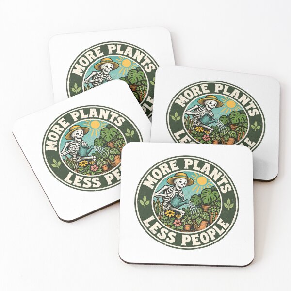 Item preview, More Plants Less People Gardener Plant Parent Introvert Humor designed and sold by RetroMini2026.