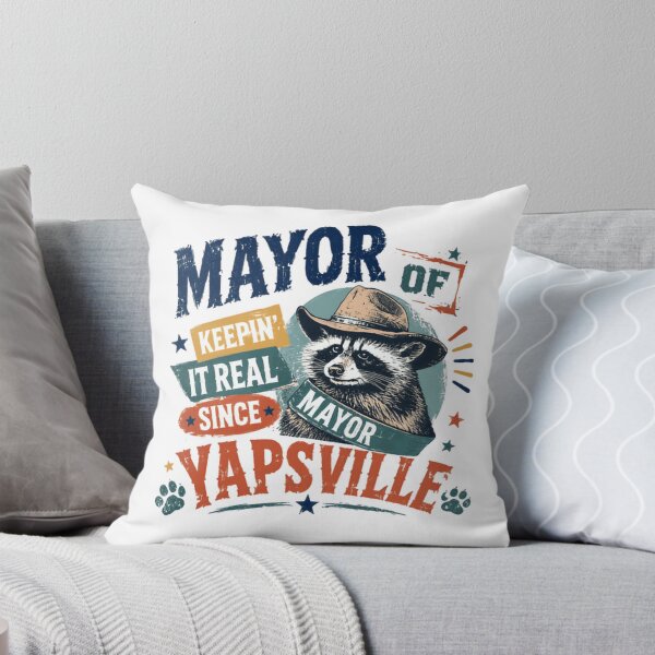 Item preview, Mayor Of Keepin' It Real Since Yapsville Raccoon Humor Country Animal Lover designed and sold by JonesFlora2025.