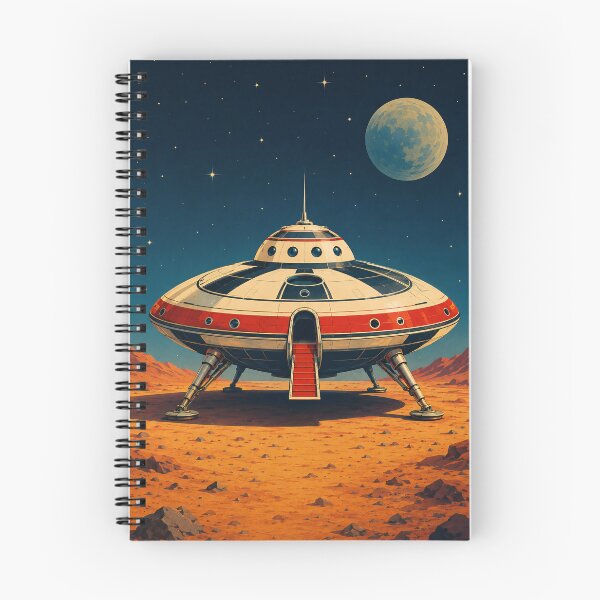 Item preview, Retro Sci Fi Flying Saucer designed and sold by Moviebuff91.