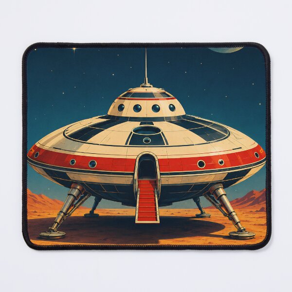 Item preview, Retro Sci Fi Flying Saucer designed and sold by Moviebuff91.