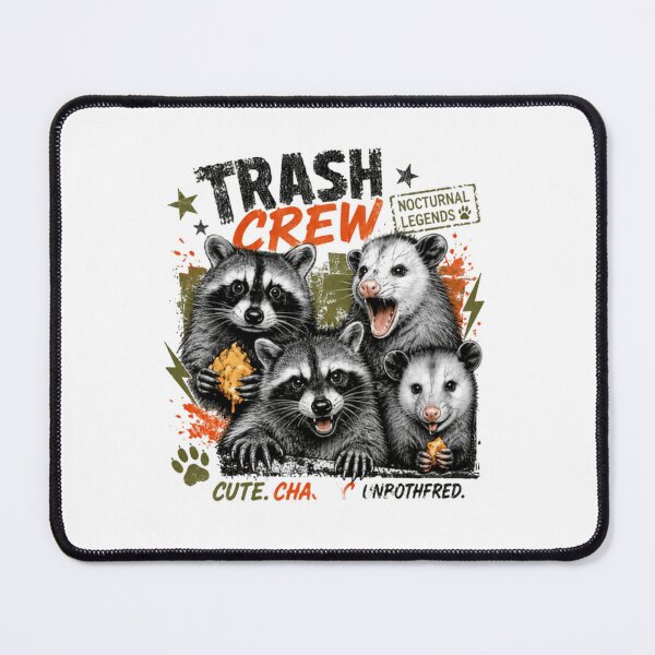 Item preview, Trash Crew Nocturnal Legends Raccoon Opossum Wildlife Animal designed and sold by JonesFlora2025.