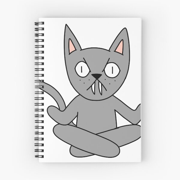 Item preview, yoga cat - gray designed and sold by motherbrainart.