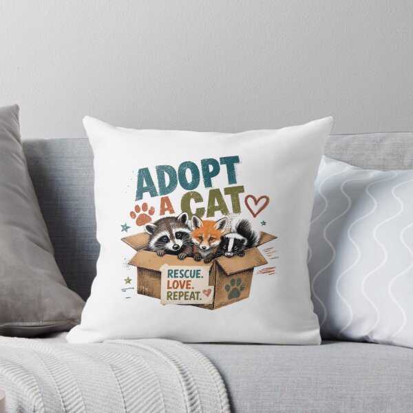 Item preview, Adopt A Cat Rescue Love Repeat Animal Rescue Pet Adoption Animal Lover designed and sold by RetroMini2026.