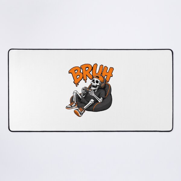 Item preview, Bruh Skeleton Gaming Controller Headphones Orange Cap designed and sold by OlyvieArt.