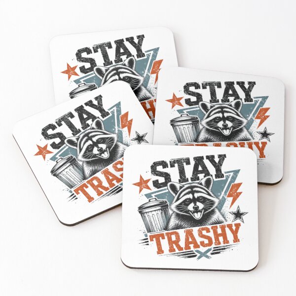 Item preview, Stay Trashy Raccoon Humor Trash Panda Fan designed and sold by JonesFlora2025.