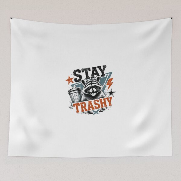 Item preview, Stay Trashy Raccoon Humor Trash Panda Fan designed and sold by JonesFlora2025.