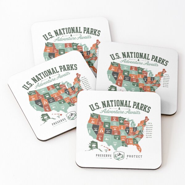 Item preview, U.S. National Parks Adventure Awaits Preserve Protect Traveler Explorer Outdoor Enthusiast designed and sold by RetroMini2026.