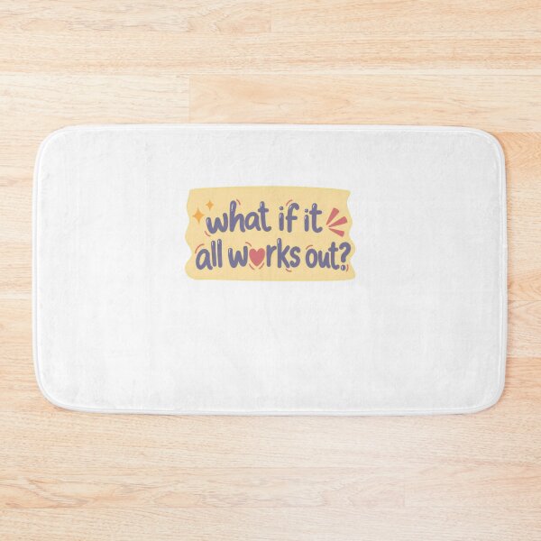 Item preview, What If It All Works Out? Optimism Quote Positive Saying Hopeful Motivation designed and sold by SkeletonsDanger.