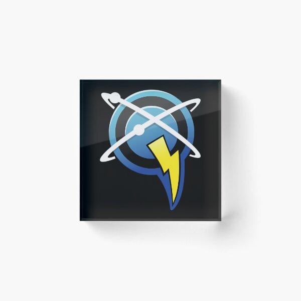 Item preview, Blue Atomic Lightning Hero Symbol designed and sold by VictoriaShar.