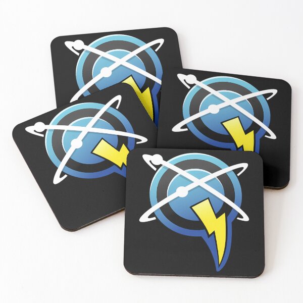 Item preview, Blue Atomic Lightning Hero Symbol designed and sold by VictoriaShar.