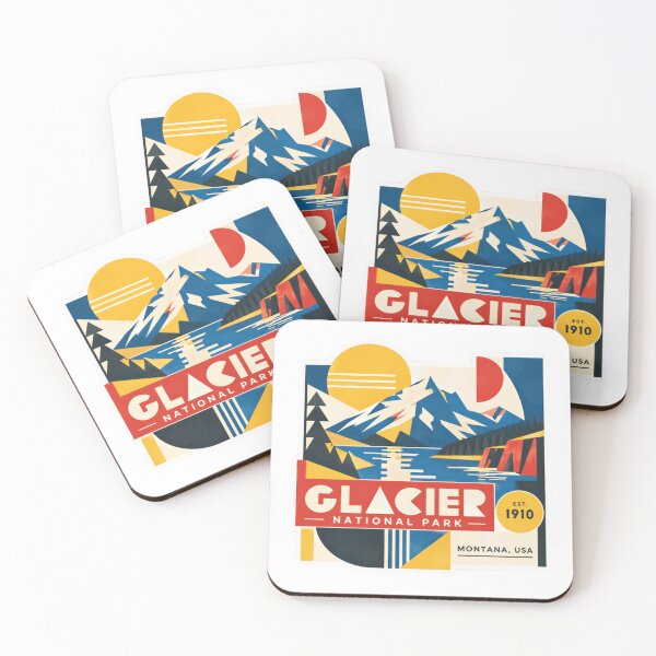 Item preview, Glacier National Park Est. 1910 Montana USA National Park Travel Hiking Outdoors designed and sold by Simsimah26Parks.