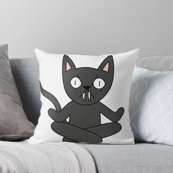 Item preview, yoga cat - black designed and sold by motherbrainart.