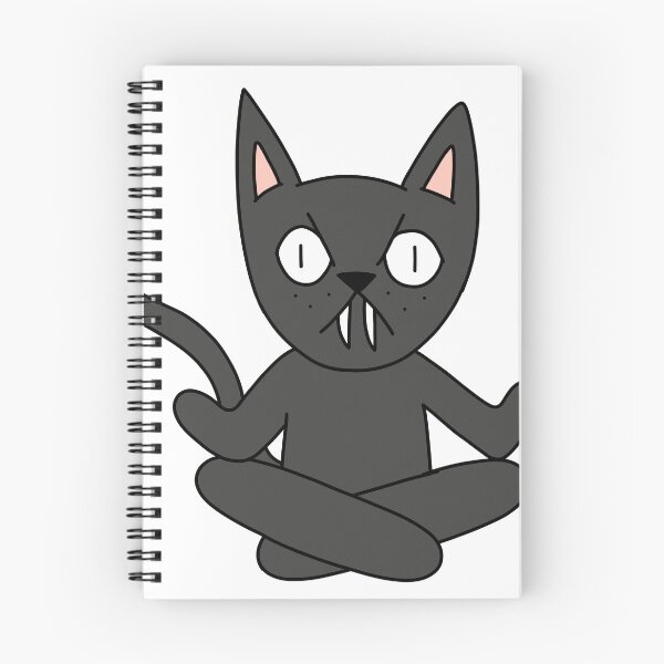 Item preview, yoga cat - black designed and sold by motherbrainart.
