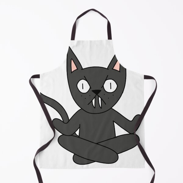 Item preview, yoga cat - black designed and sold by motherbrainart.
