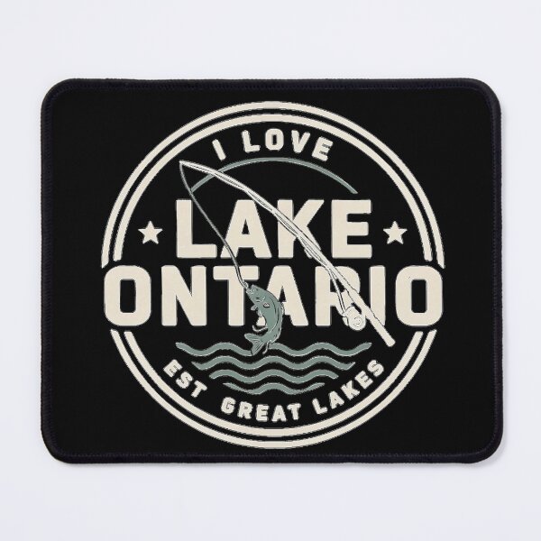 Item preview, I Love Lake Ontario Vintage Fishing Badge Great Lakes Bass Fishing Gift designed and sold by Zizo-DR44.