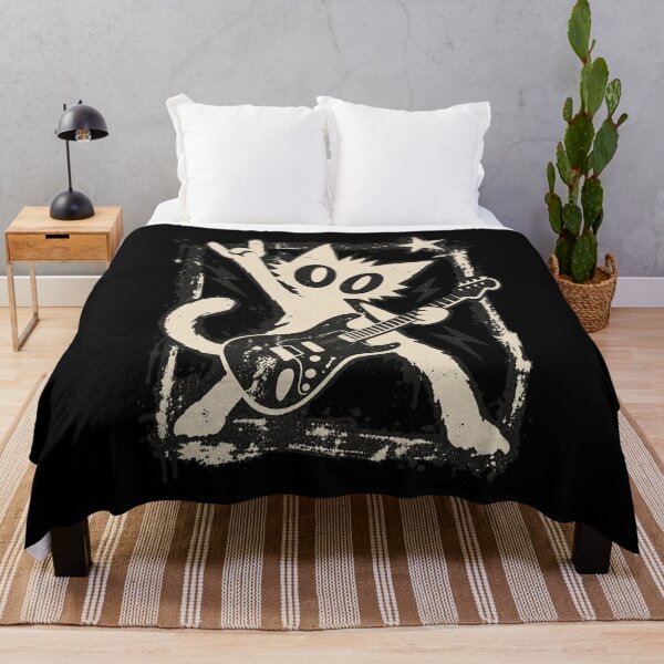 Item preview, Punk Rock Cat Playing Electric Guitar Grunge Rockstar Design designed and sold by JapanAnimeSH1.