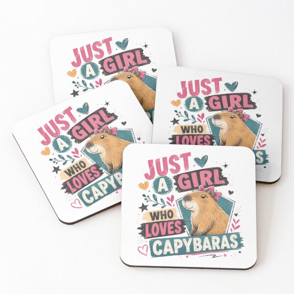 Item preview, Just A Girl Who Loves Capybaras Animal Lover Pet Owner Female designed and sold by JonesFlora2025.