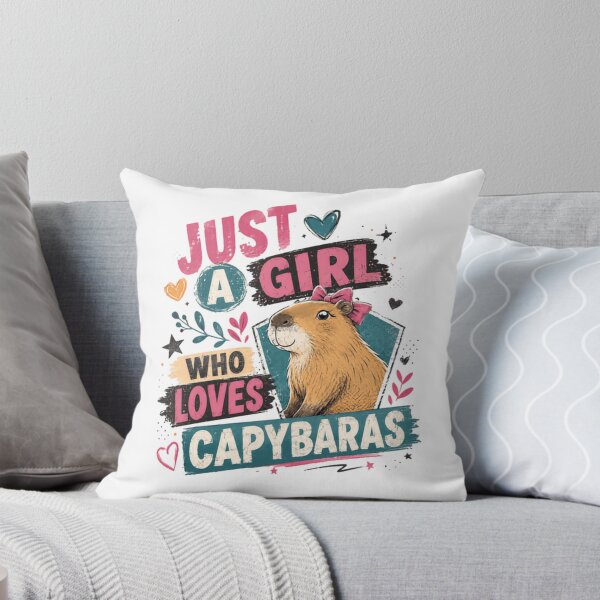 Item preview, Just A Girl Who Loves Capybaras Animal Lover Pet Owner Female designed and sold by JonesFlora2025.