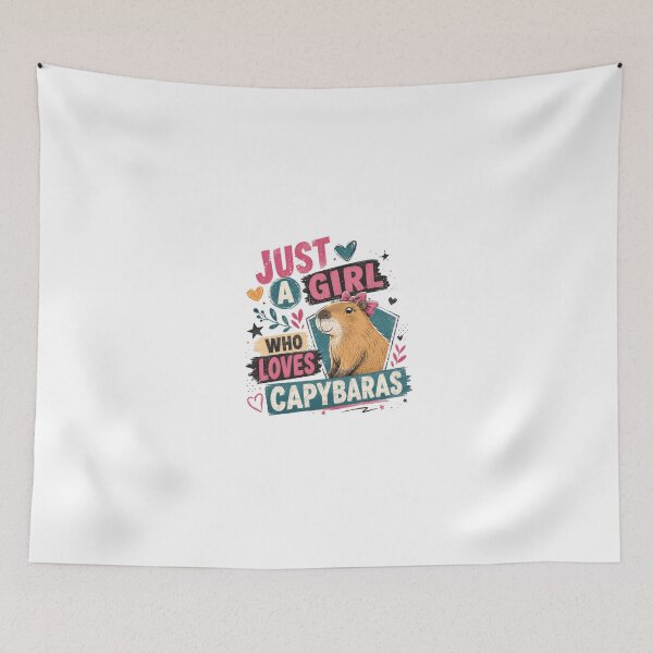 Item preview, Just A Girl Who Loves Capybaras Animal Lover Pet Owner Female designed and sold by JonesFlora2025.