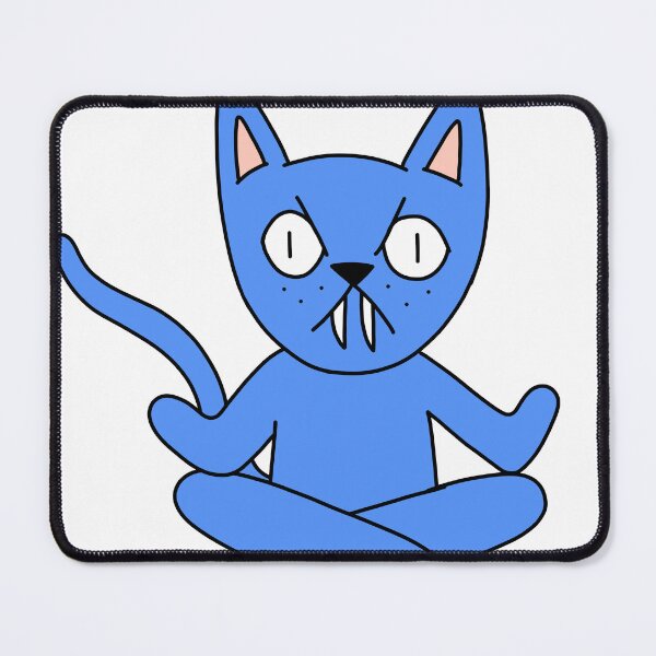 Item preview, Copy of yoga cat - blue designed and sold by motherbrainart.