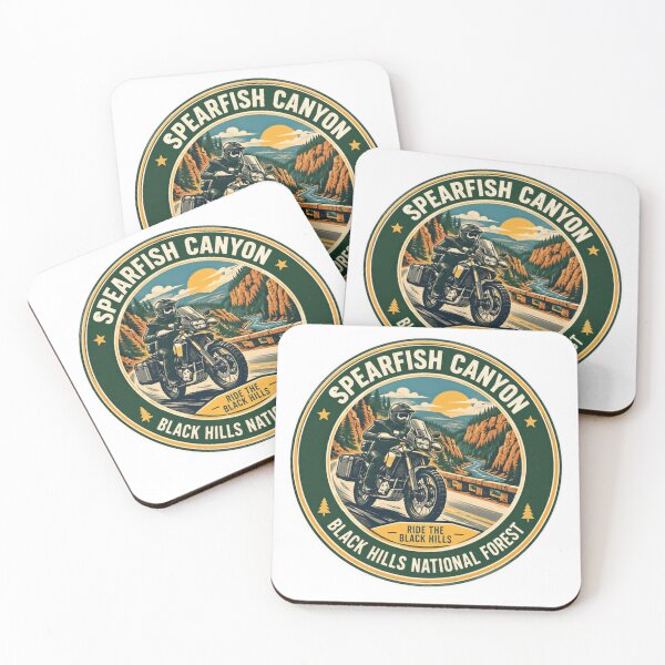 Item preview, Spearfish Canyon Ride The Black Hills Black Hills National Forest Motorcycle Adventure Rider Souvenir designed and sold by Simsimah26Parks.